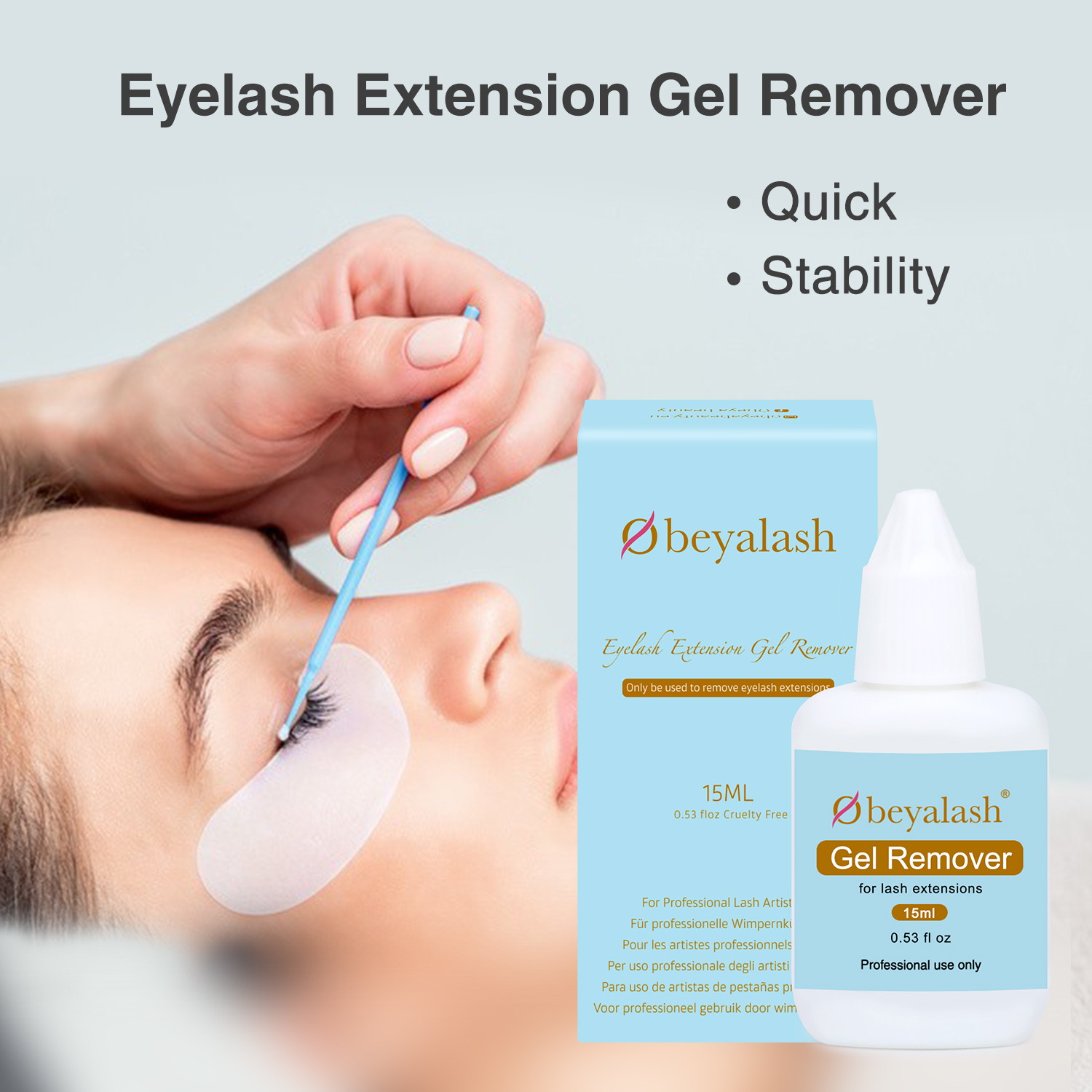 Professional Individual Eyelash Extension Remover Gel in UK-LM